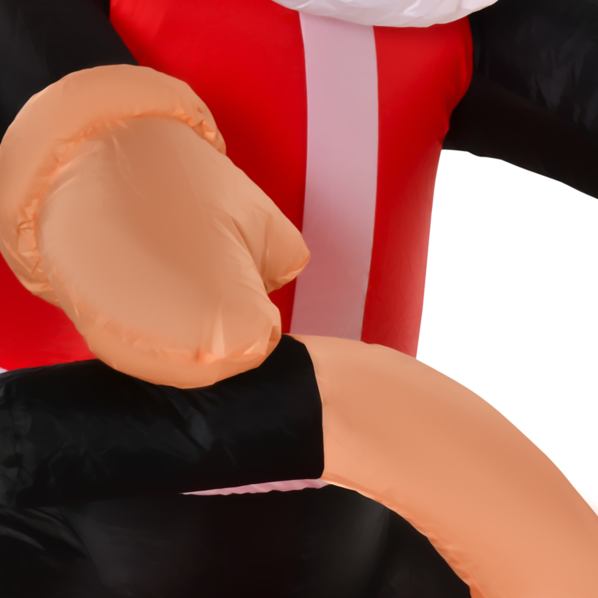 HOMCOM 5.5ft Light-Up Inflatable Santa Claus Riding a Bike Decoration for Lawn