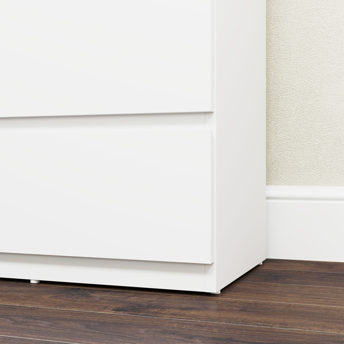 HOMCOM Bedroom Chest of Drawers, 5 Drawers Dresser, Drawer Unit, White