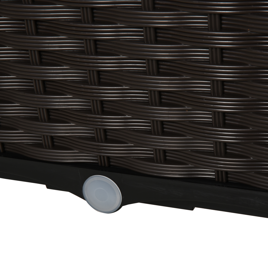 PP Raised Outdoor Garden Planter Box Brown
