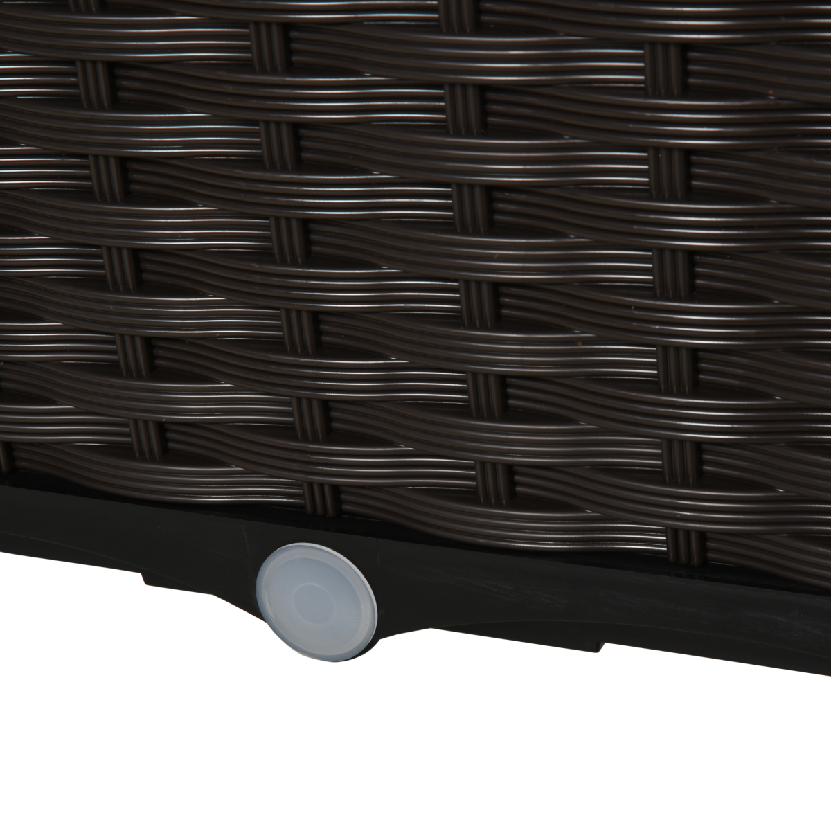 PP Raised Outdoor Garden Planter Box Brown