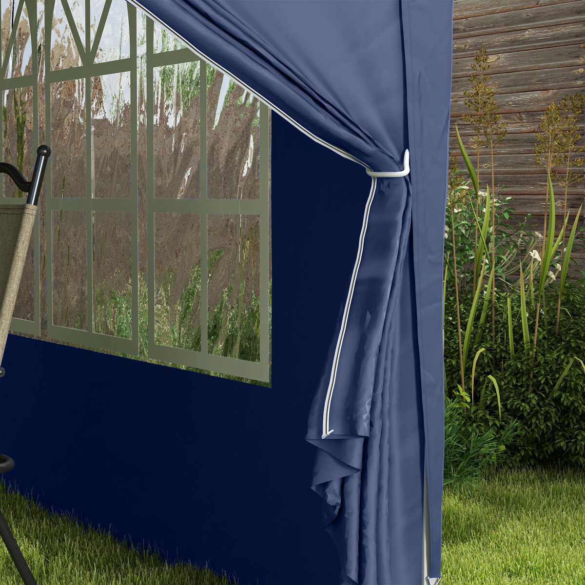 3mx3m Pop Up Gazebo Party Tent Canopy Marquee with Storage Bag Blue