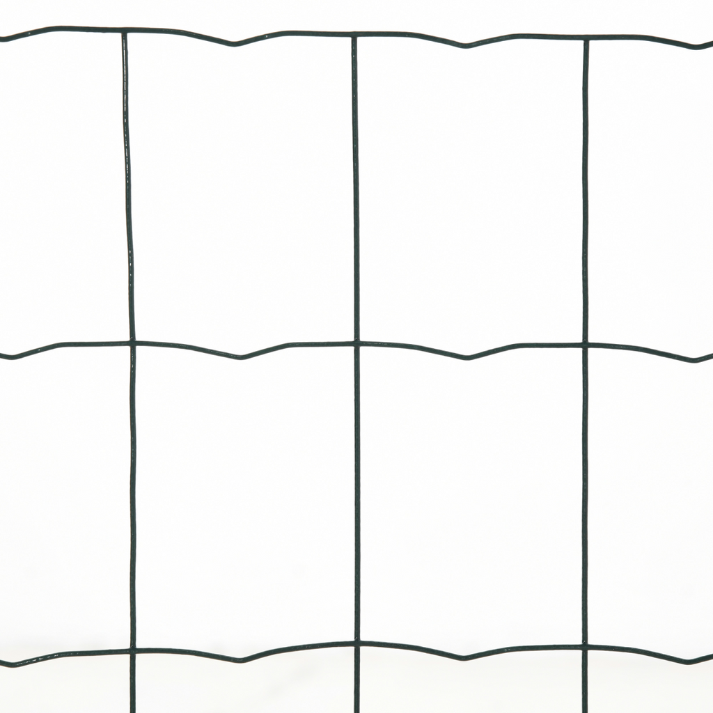 61cm x 1000cm Chicken Wire Mesh, Foldable PVC Coated Fences, for Garden, Green