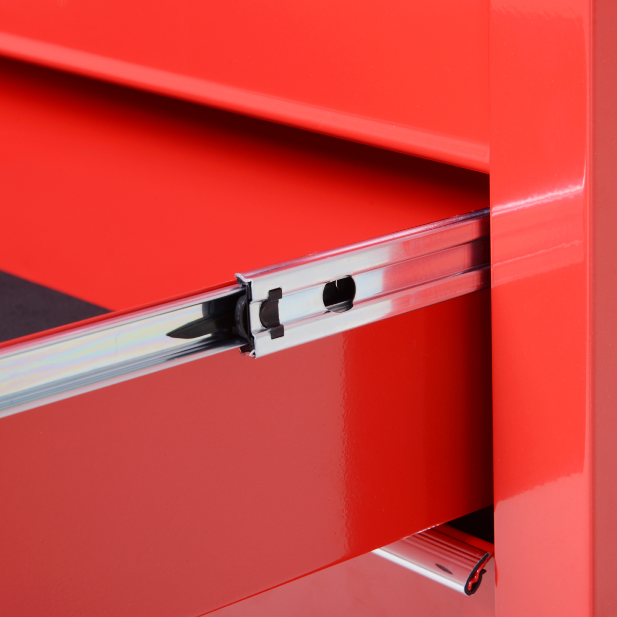Roller Tool Cabinet Storage Box 5 Drawers Wheels Caster Garage Workshop Red