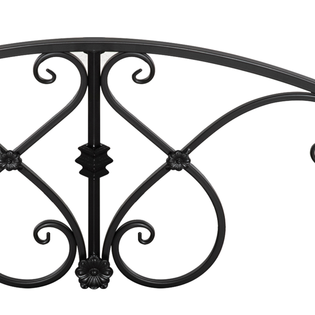 Decorative Garden Bridge Classic Footbridge w/ Safety Rails for Creek Stream