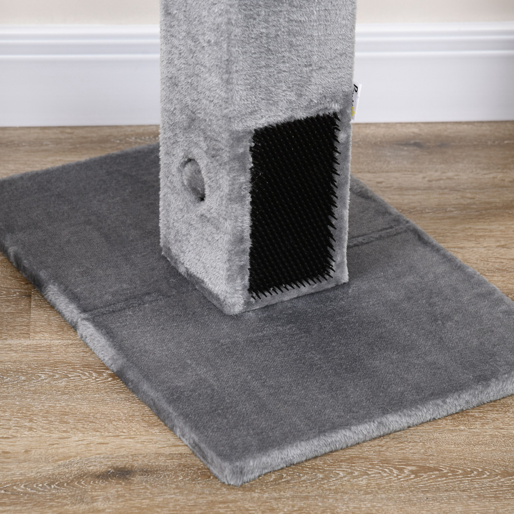 Cat Scratching Post 79cm Scratcher Climber Cat Tree Activity Centre - Grey