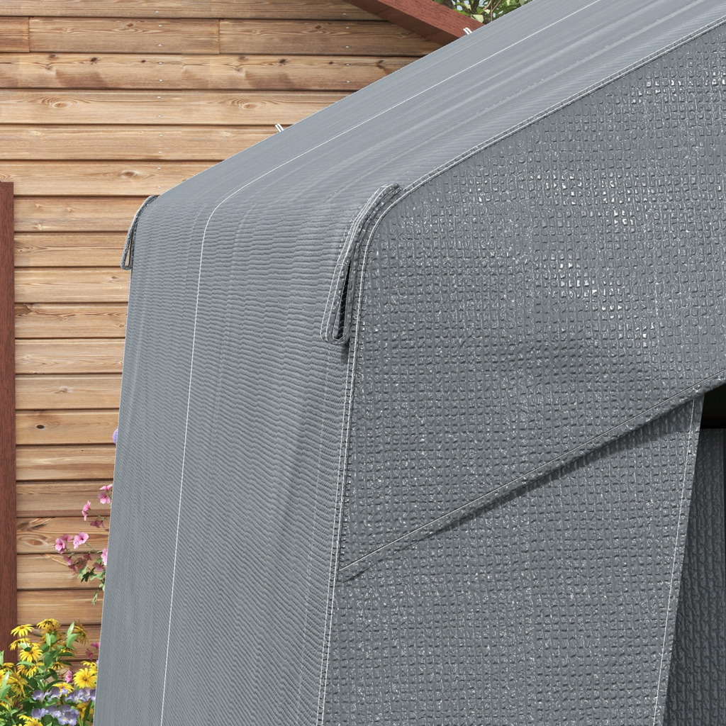 Outsunny 3 x 3(m) Garden Storage Shed, Waterproof and Heavy Duty Portable Shed
