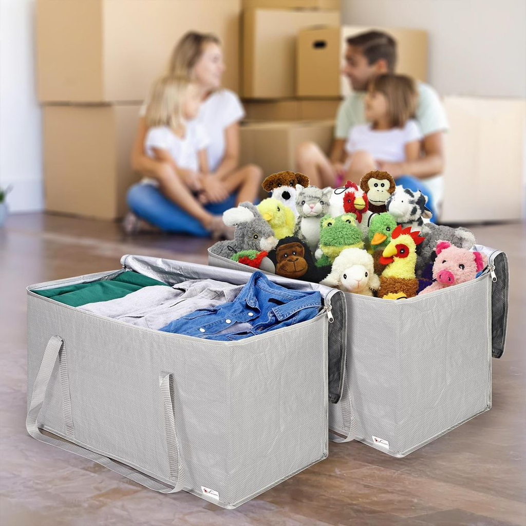 Vinsani 6Pk Moving Bags Grey