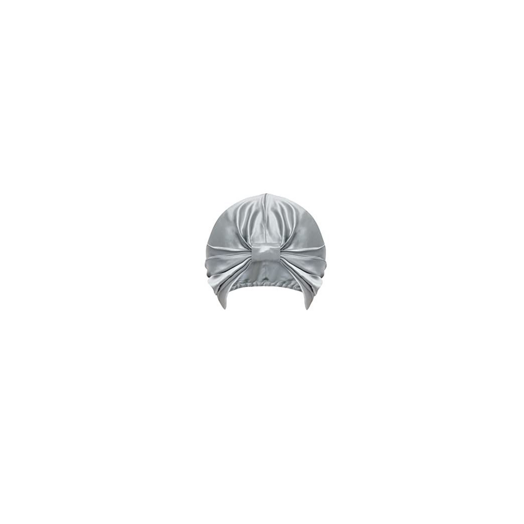 Silk Hair Wrap 20cm Diam Silver Grey