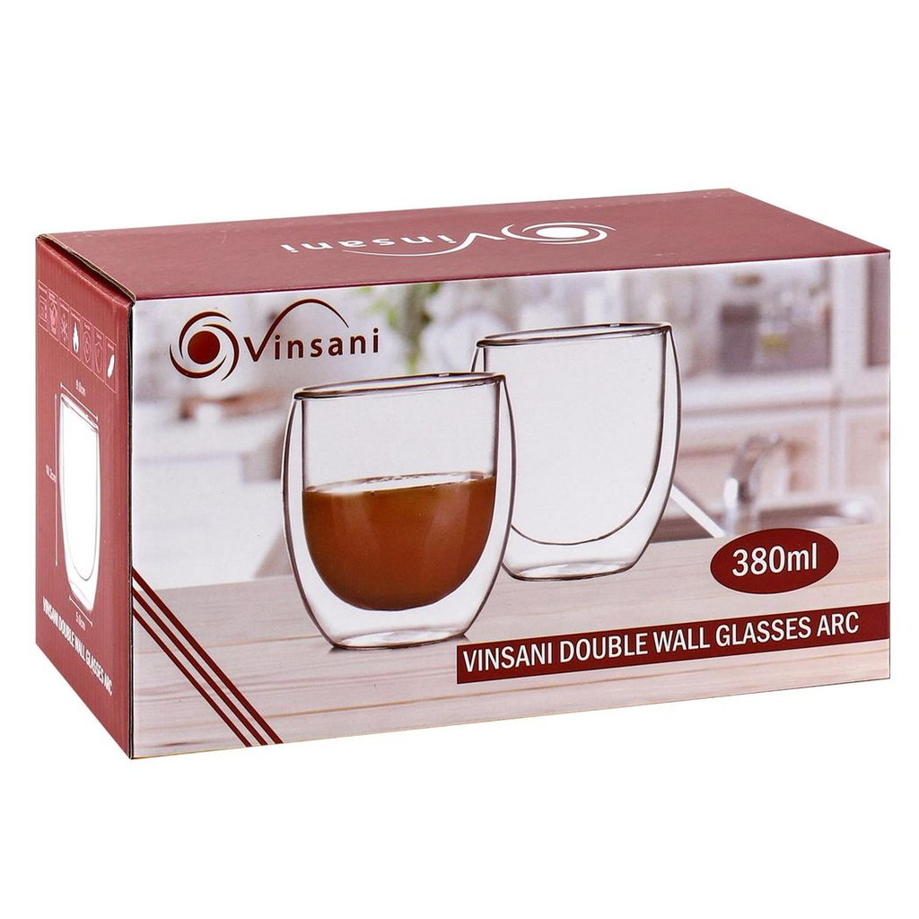 Vinsani Double Wall Glasses Arc