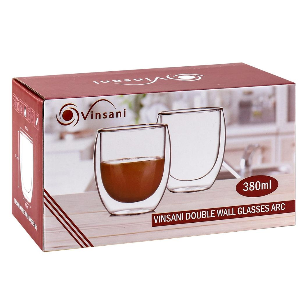 Vinsani Double Wall Glasses Arc