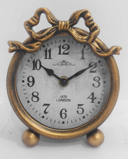AcaciaHome Durable Table Clock, Art Deco Design