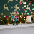 Glass Christmas Tree with Baubles