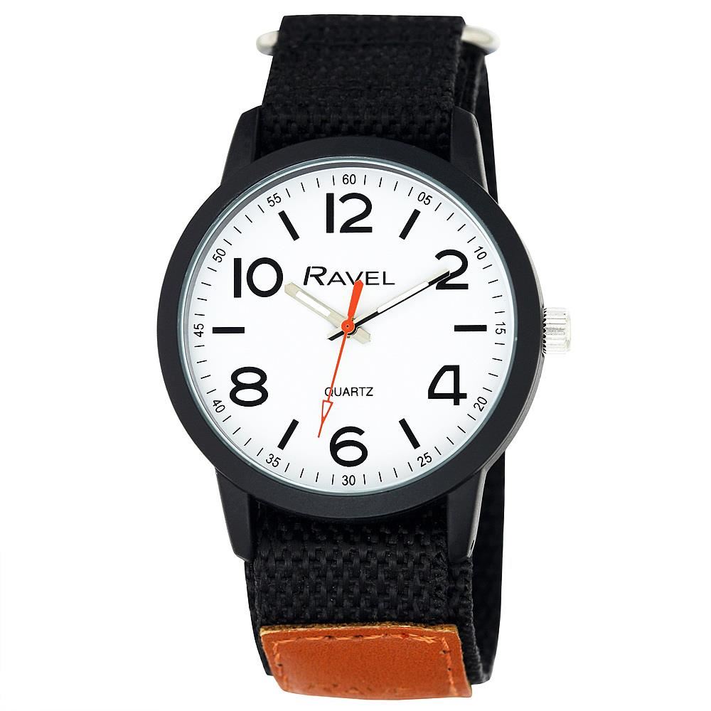 Ravel Men's Velcro Sports Bold Arabic Dial Watch R1601.64.13