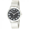 Ravel Men's Stainless Steel Soft Expandable Bracelet Strap Watch R0208.03.1
