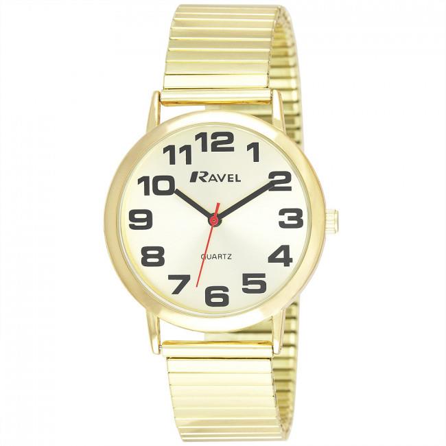 Ravel Men's Watch Gilt Expander Strap Watch R0208.05.1s