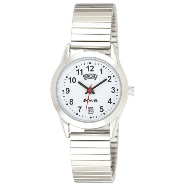 Ravel Womens Day Date Expander Silver Watch R0706.20.2EX
