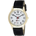 Ravel Men's Gilt Day/Date Faux Leather Strap Watch R0706.19.1