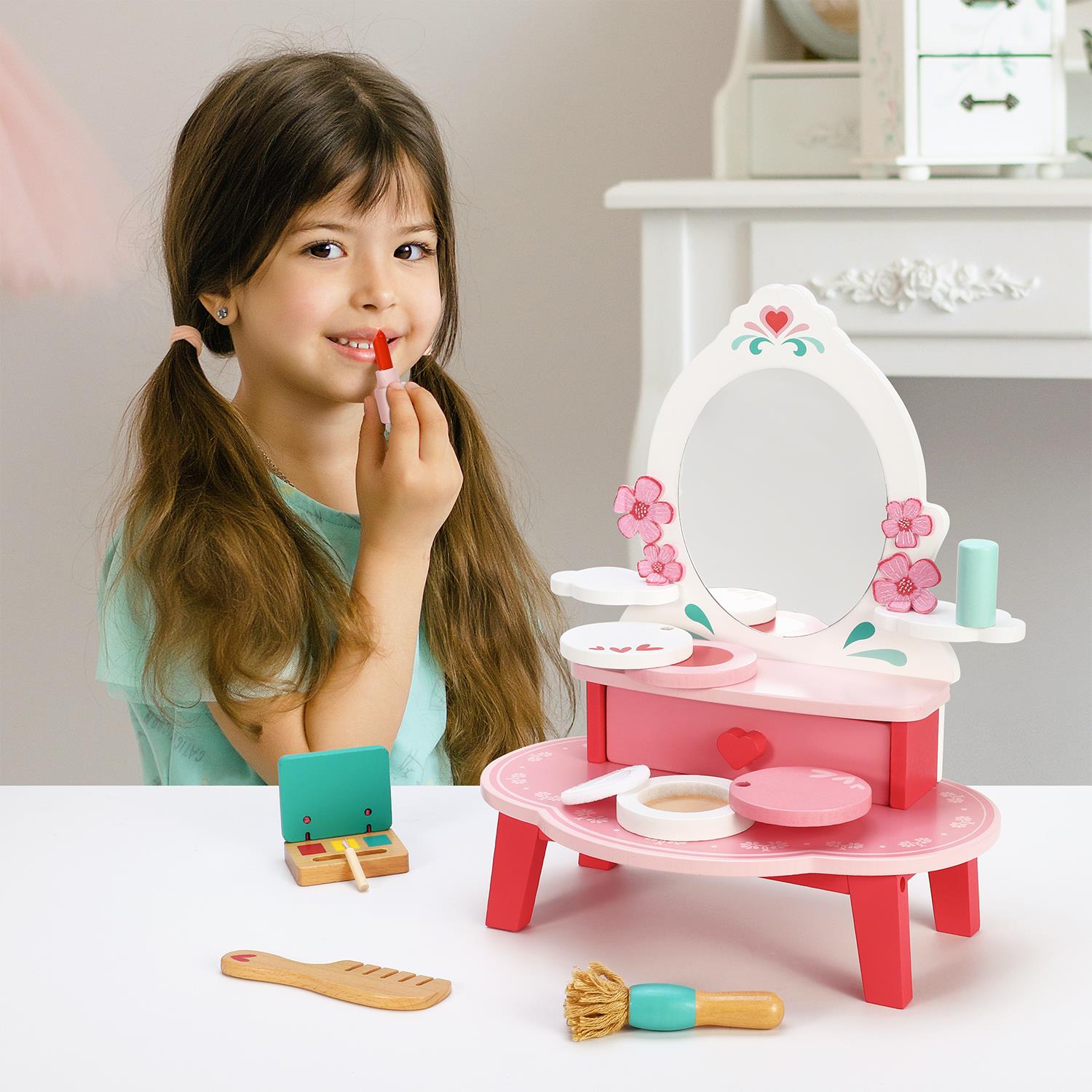 SOKA Dressing Table Top with Beauty Set