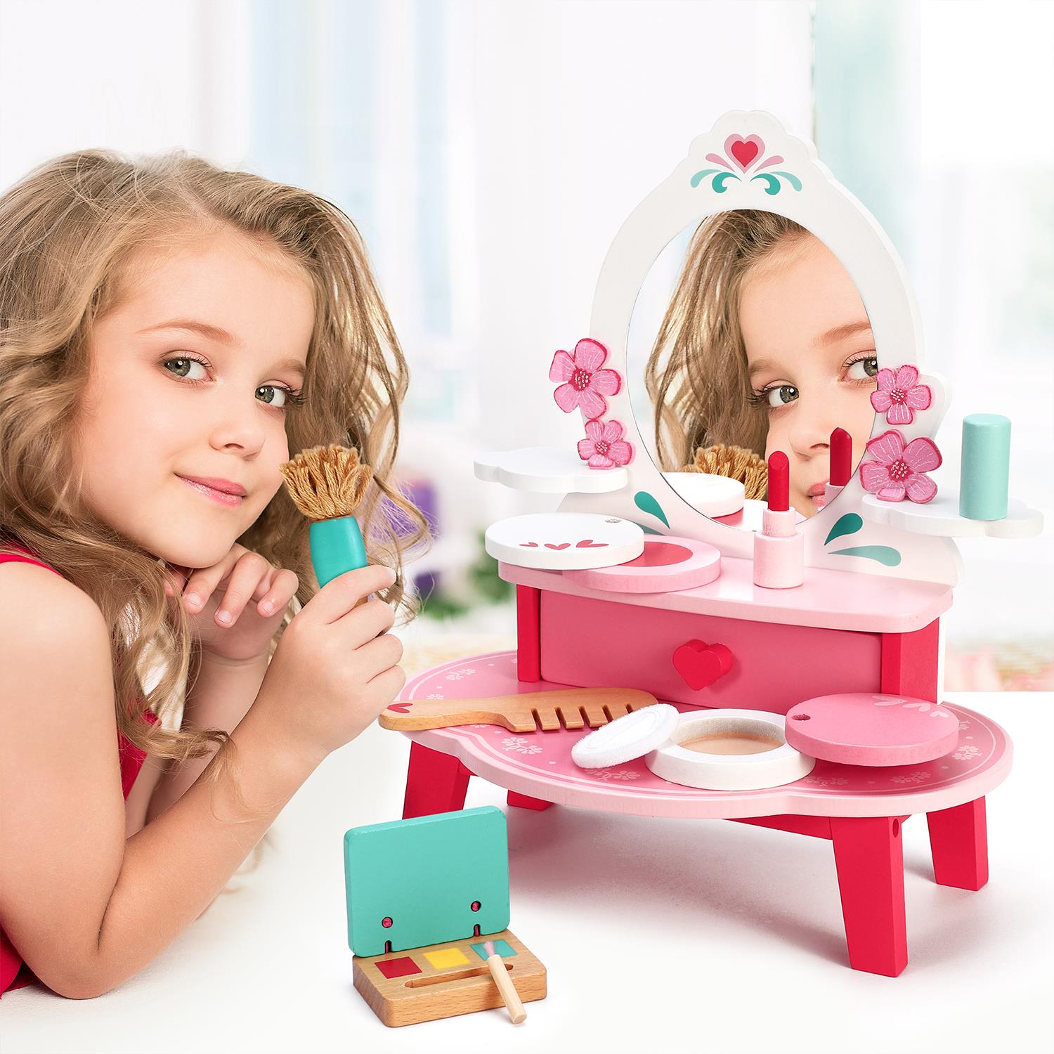 SOKA Dressing Table Top with Beauty Set