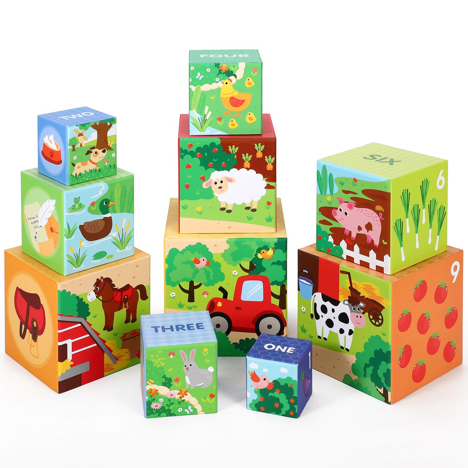 SOKA Stacking Cubes-My Farm
