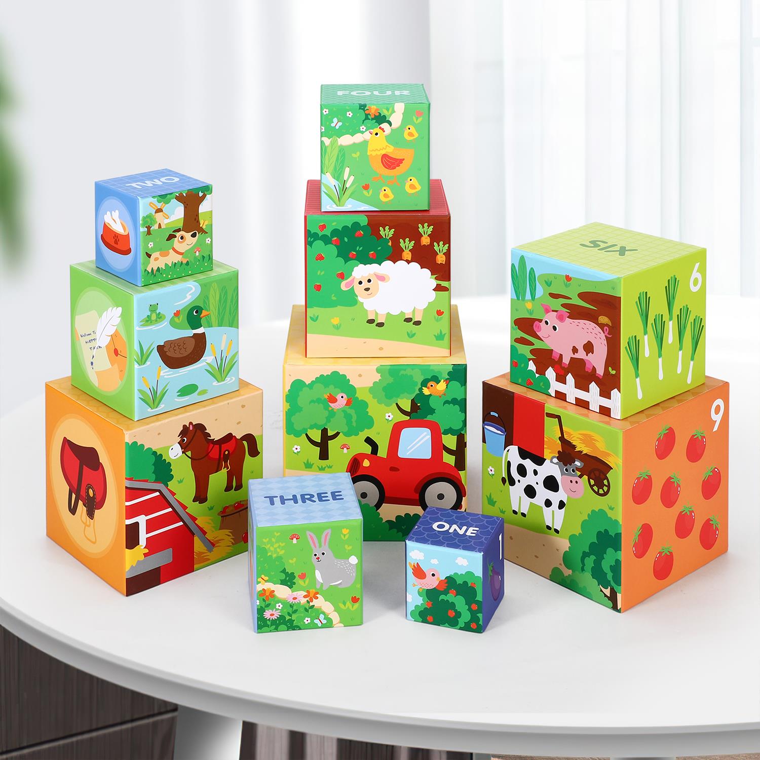SOKA Stacking Cubes-My Farm