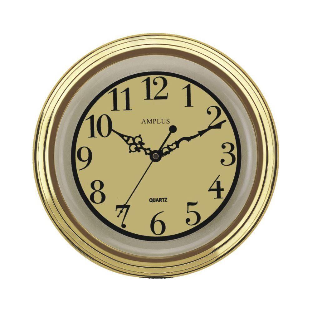 Amplus 12" Wall Clock Gold PW031G