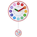 Acctim Matilda Pendulum Time Teaching 25cm Wall Clock White 25032