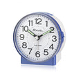 Ravel Round Mid Sized Bedside Quartz Blue Alarm Clock RC039.6