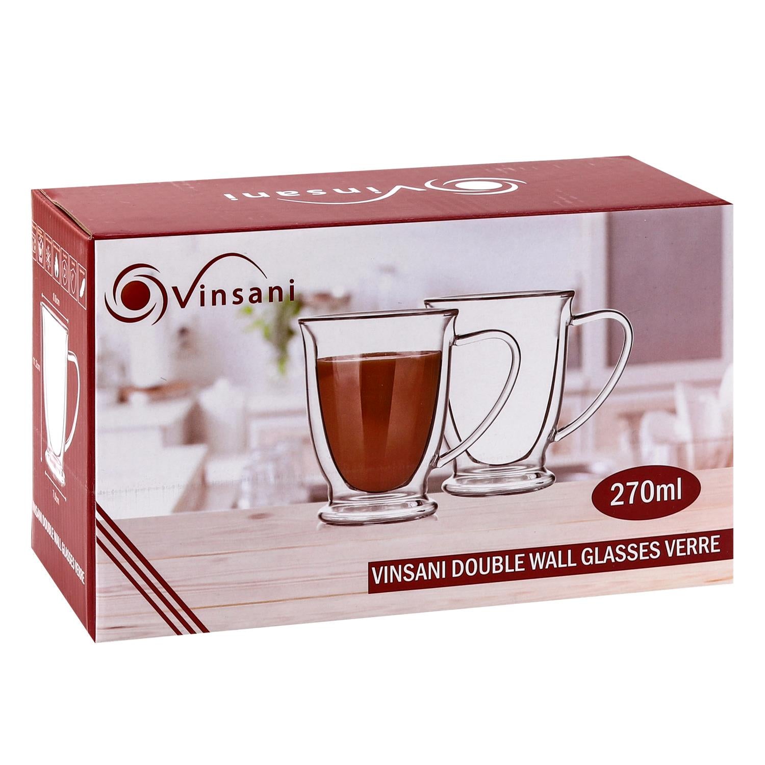 Vinsani Double Wall Glasses Verre