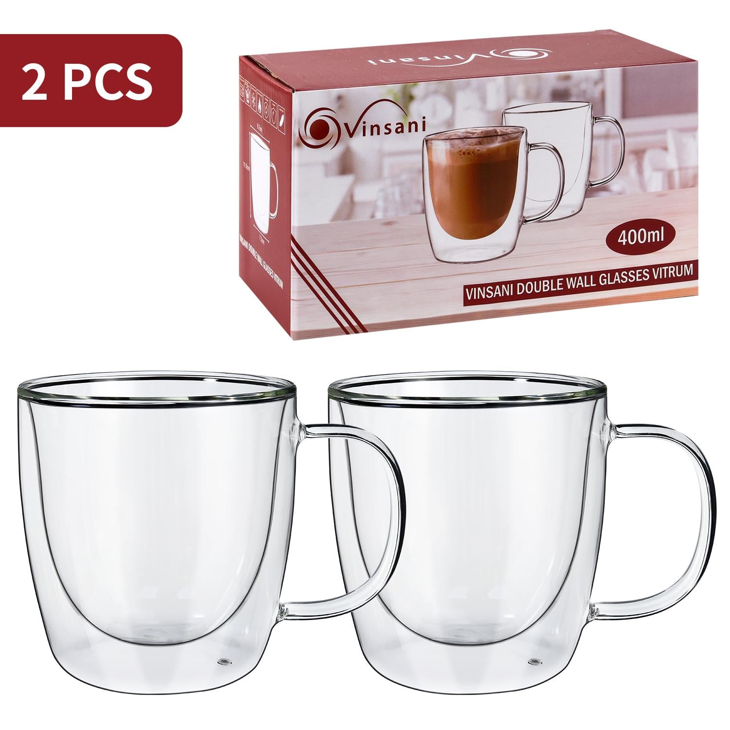 Vinsani Double Wall Glasses Vitrum
