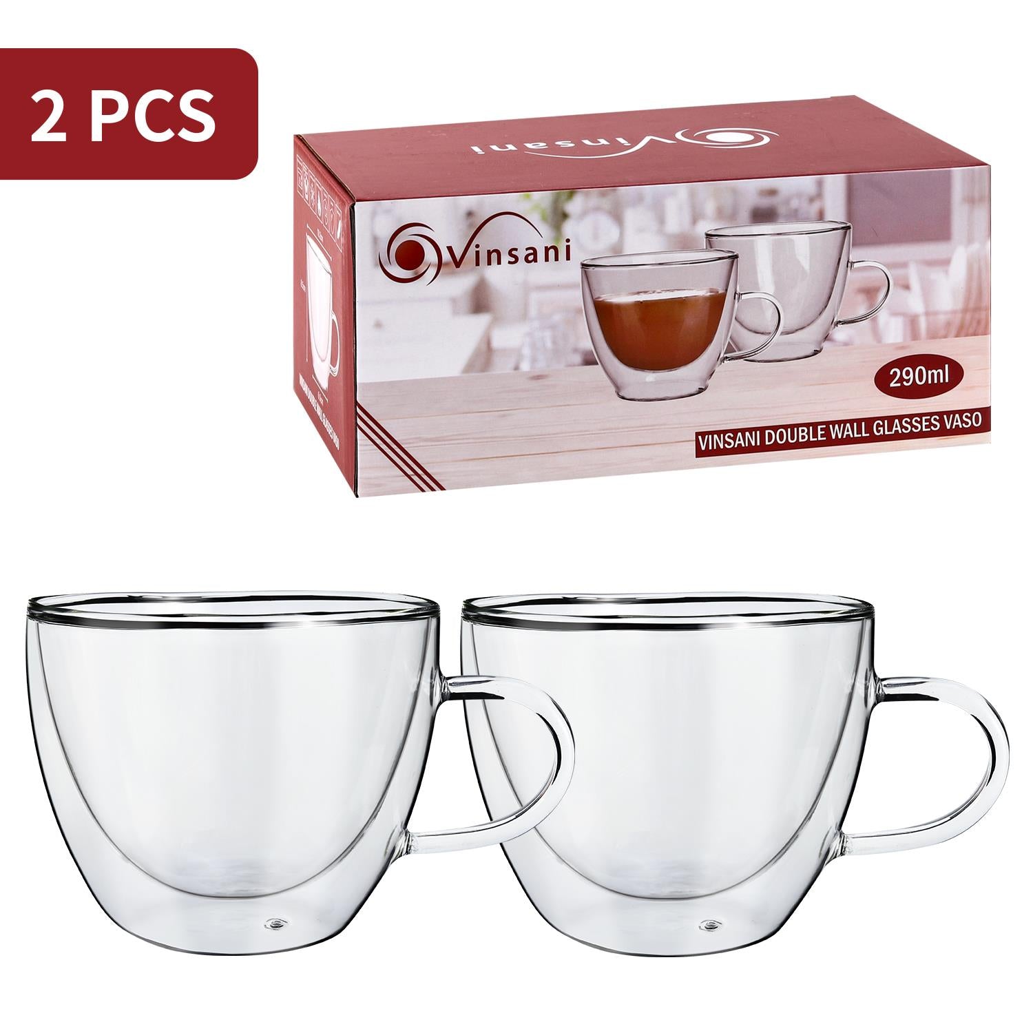 Vinsani Double Wall Glasses Vaso