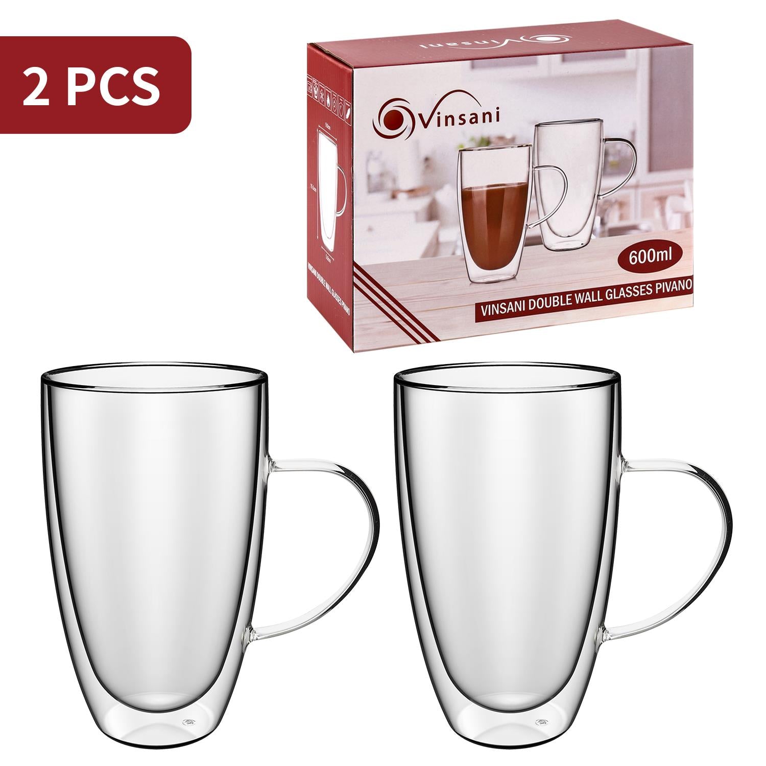 Vinsani Double Wall Glasses Pivano