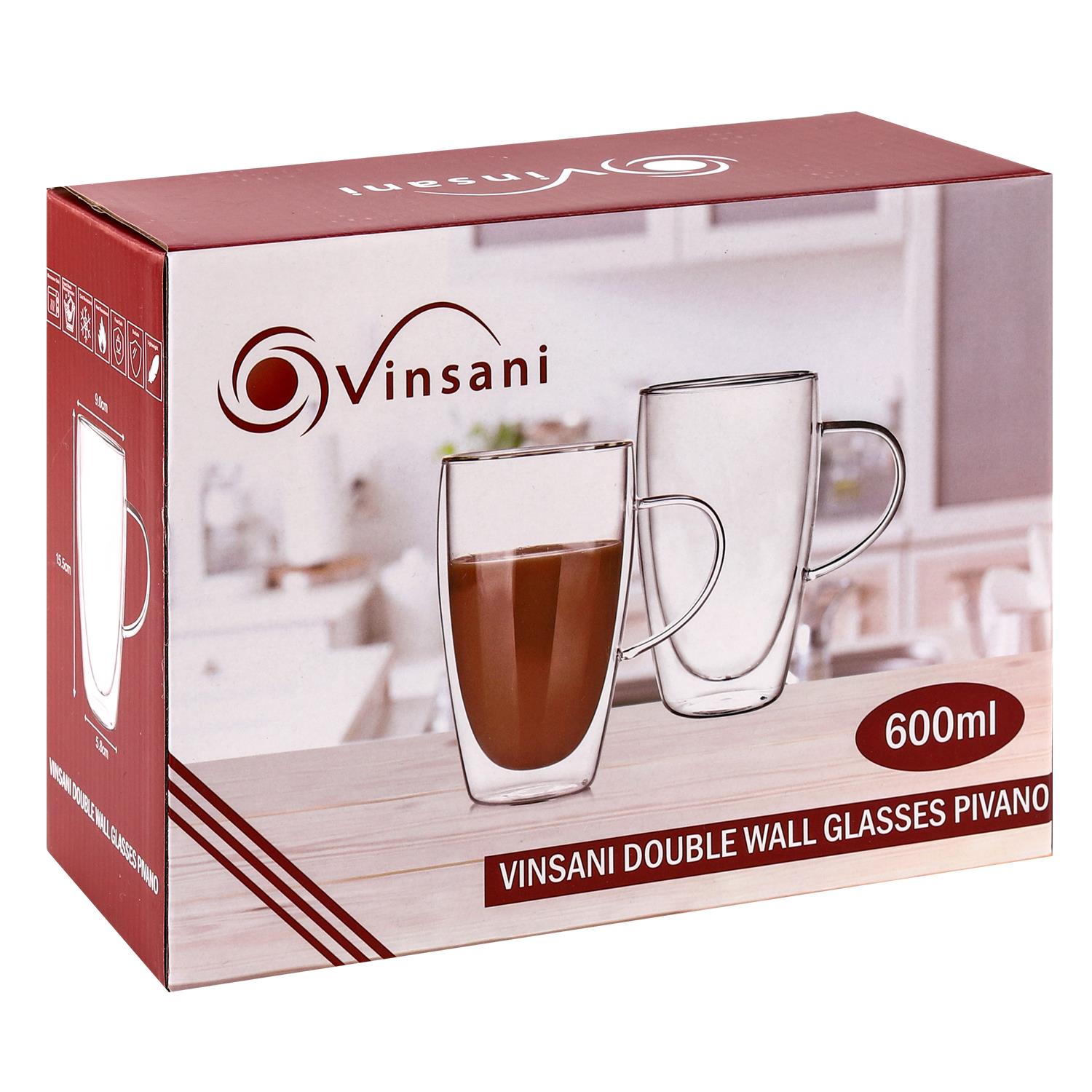 Vinsani Double Wall Glasses Pivano
