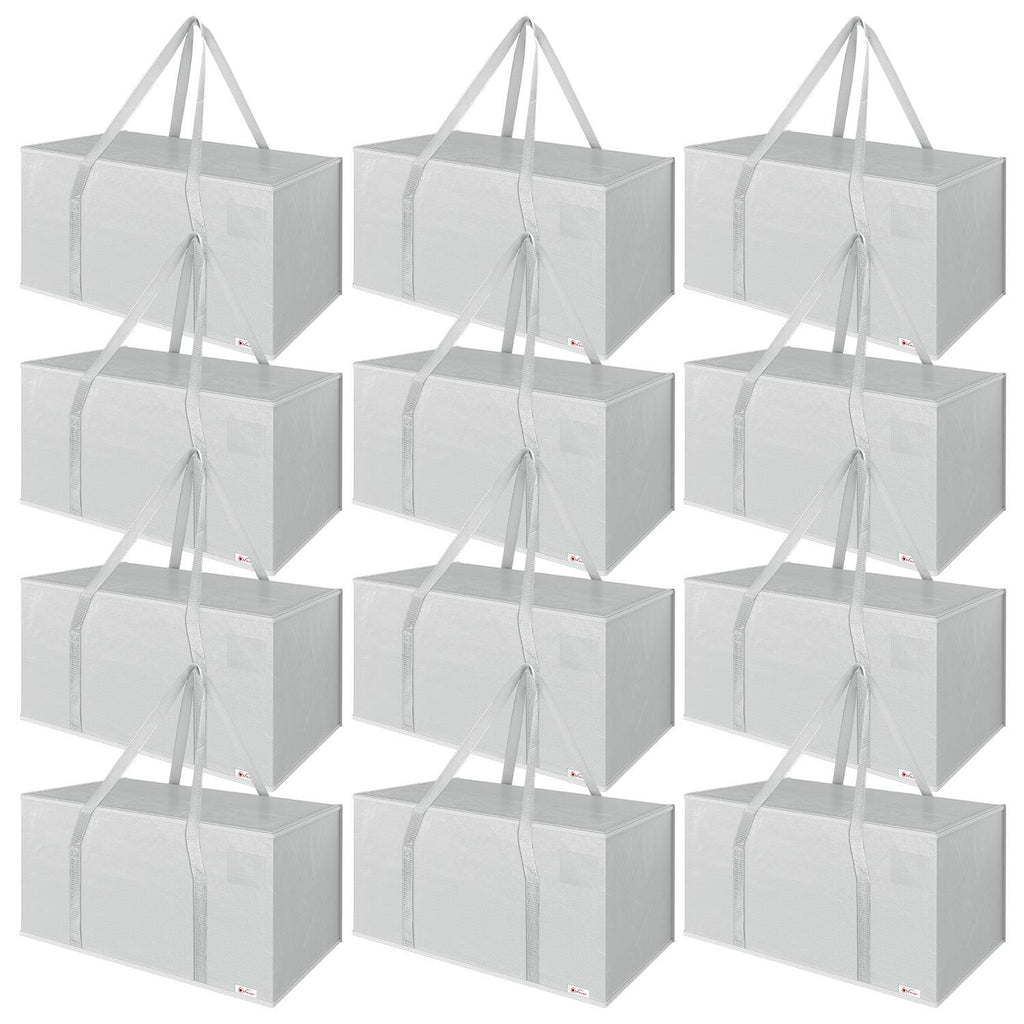 Vinsani 12Pk Moving Bags Grey
