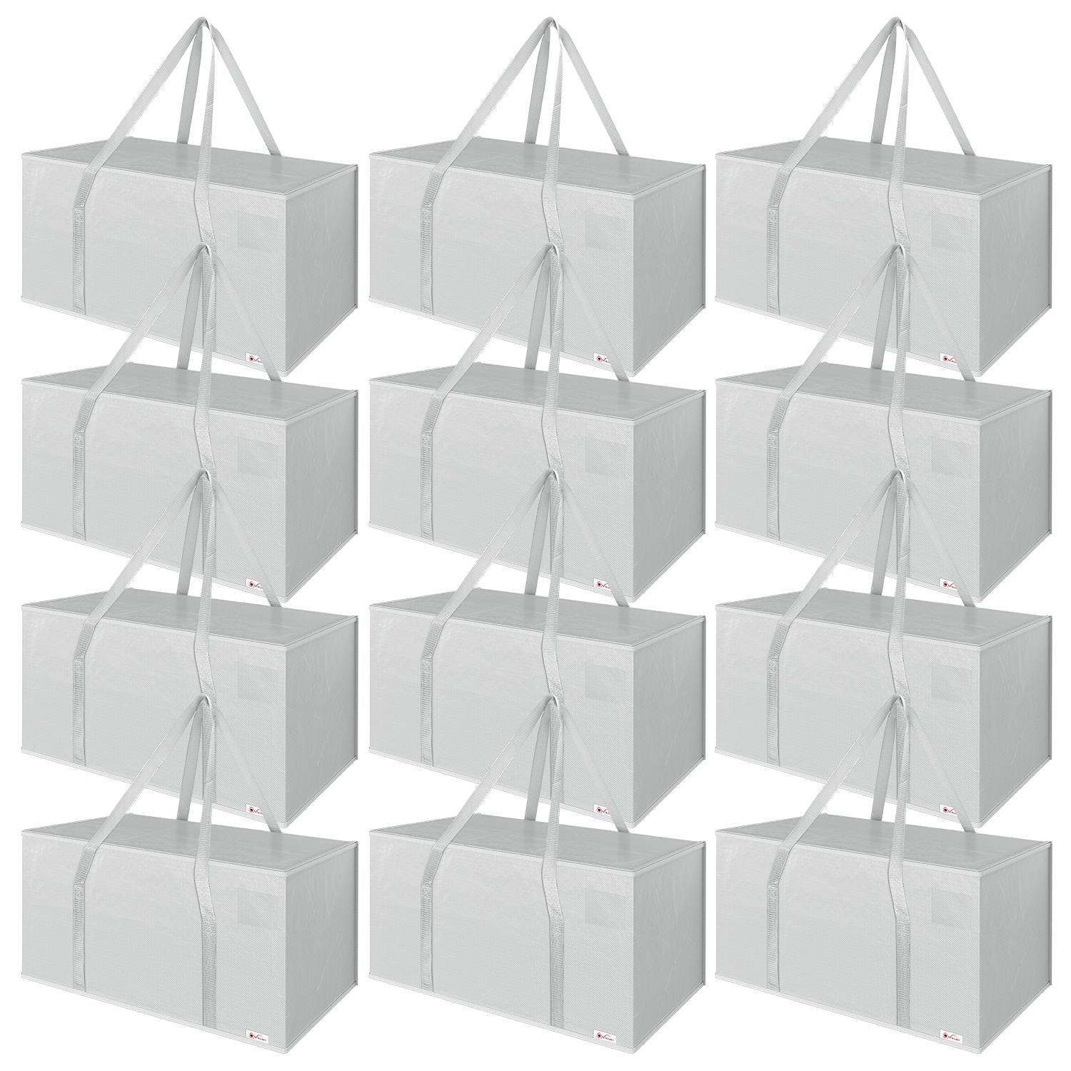 Vinsani 12Pk Moving Bags Grey