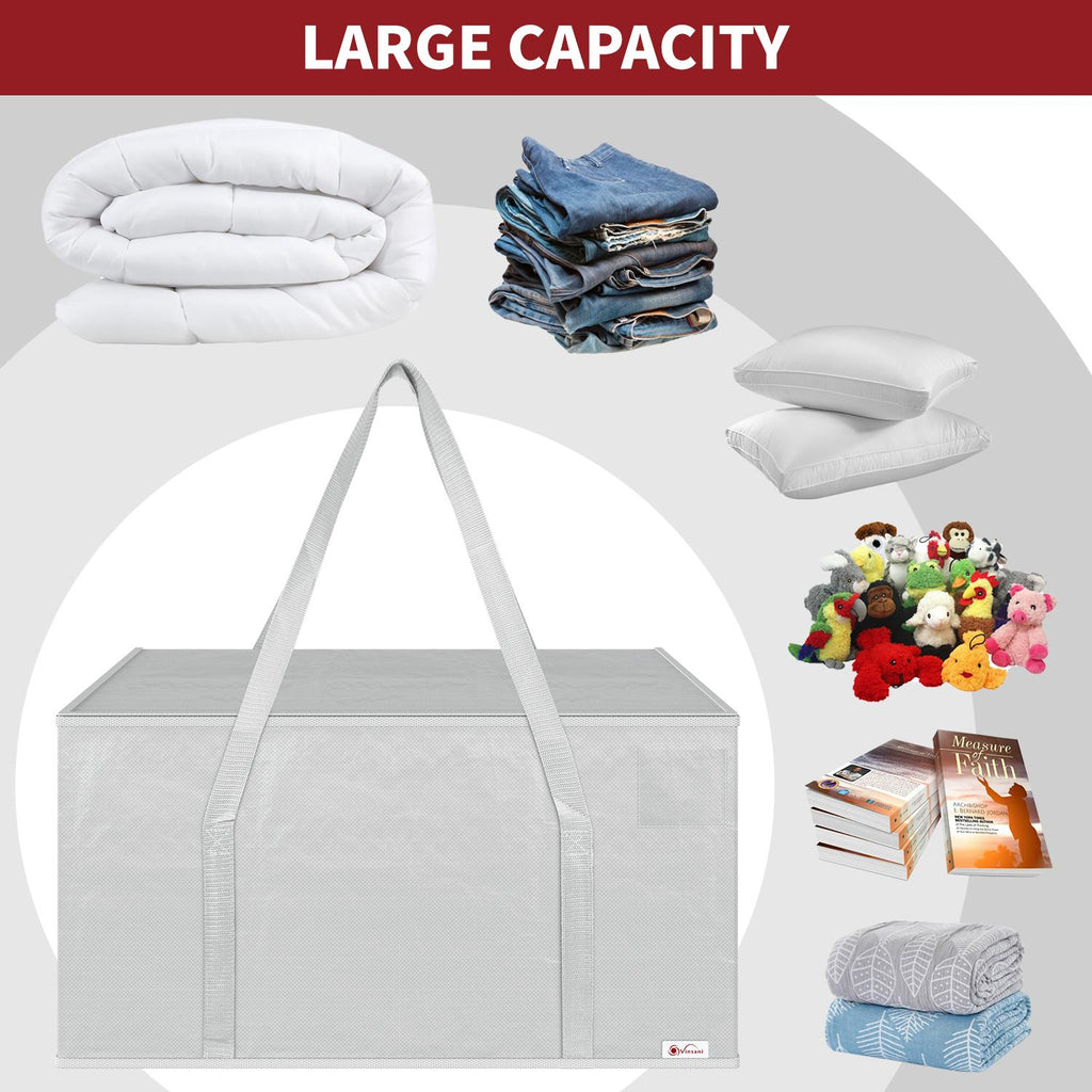 Vinsani 12Pk Moving Bags Grey