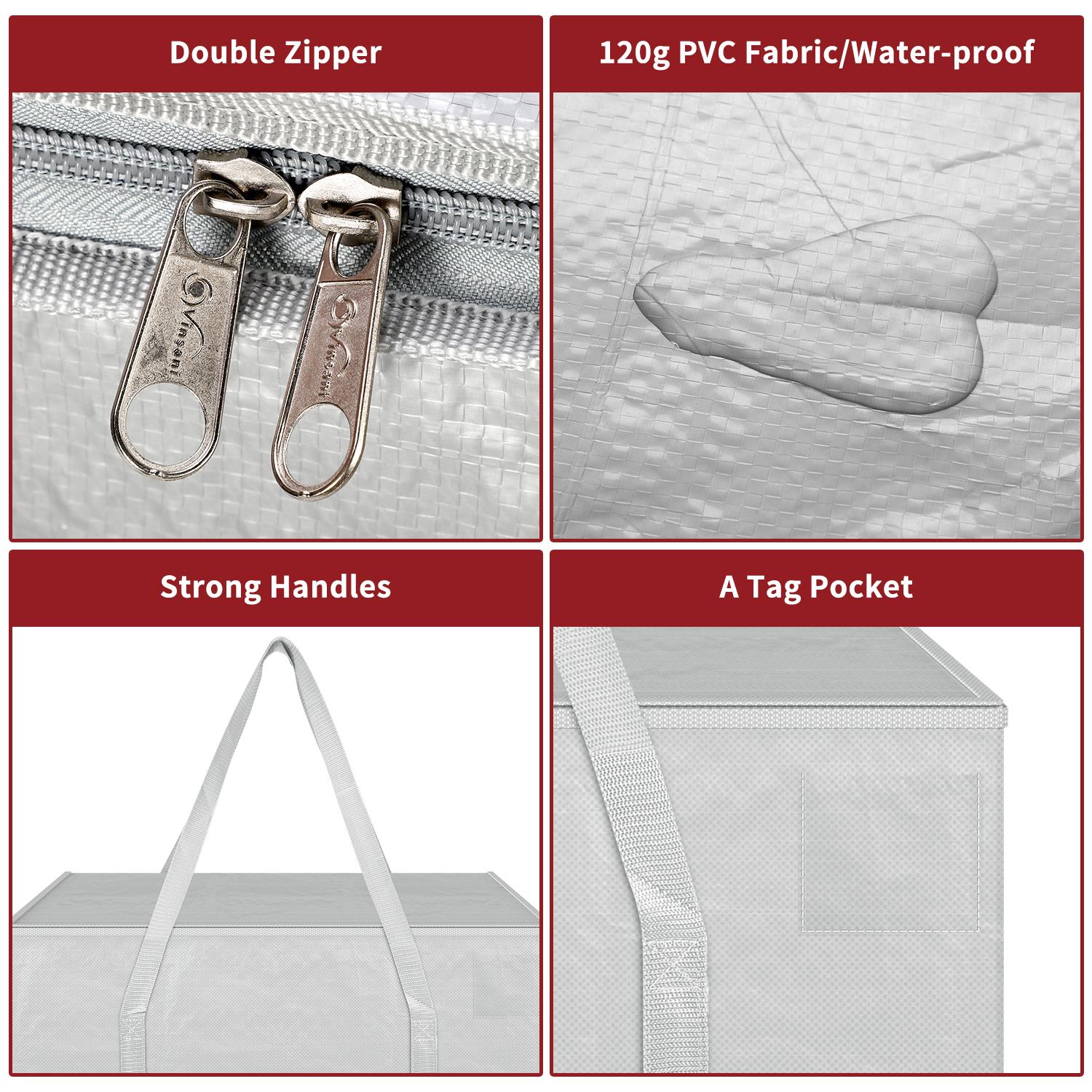 Vinsani 12Pk Moving Bags Grey
