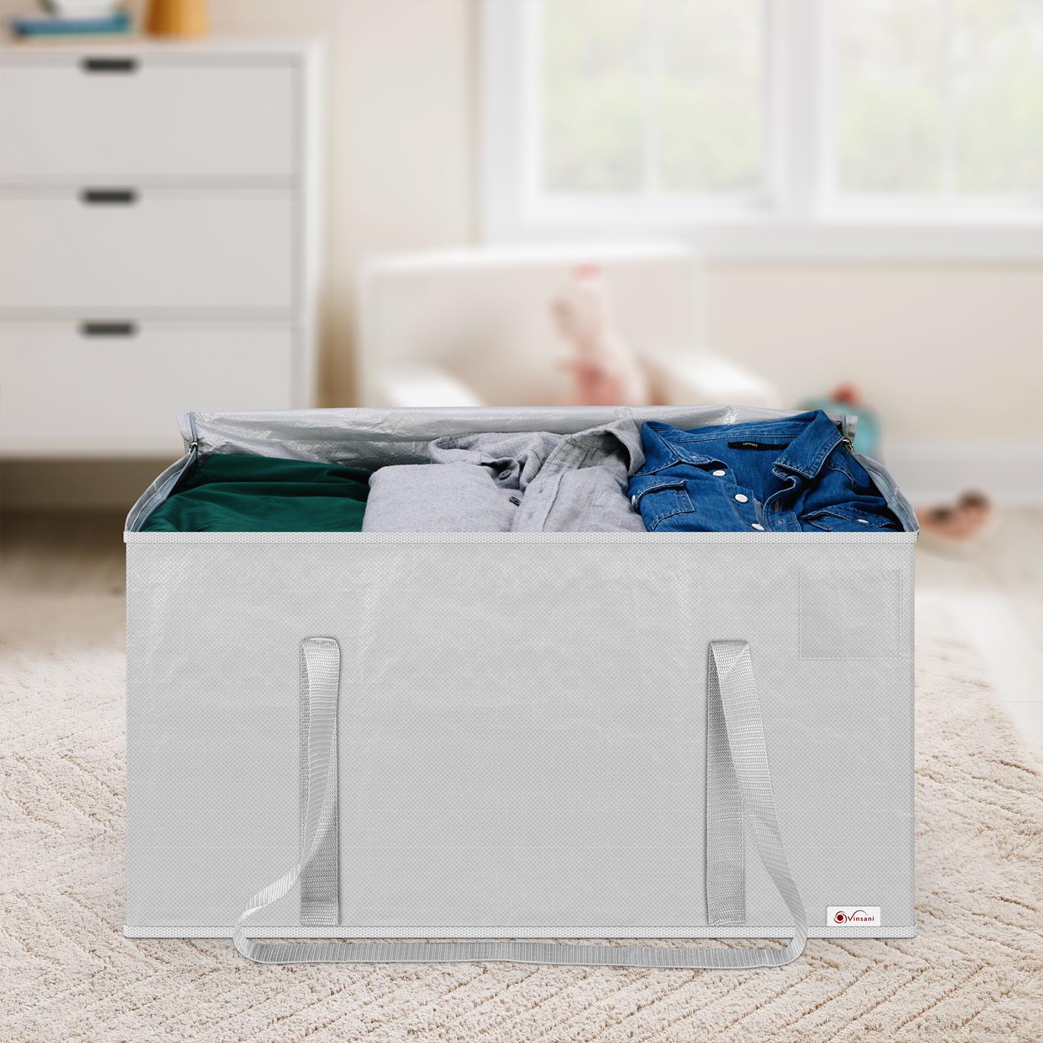 Vinsani 12Pk Moving Bags Grey