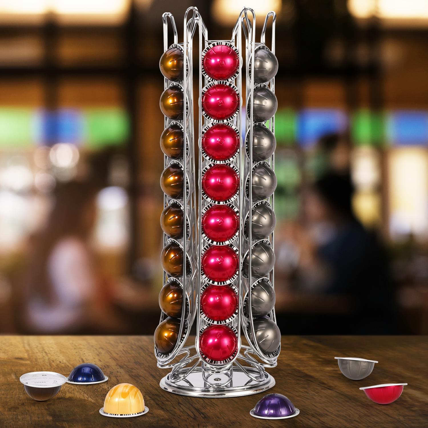 Vinsani 48 Pod Chrome Coffee Pod Stand