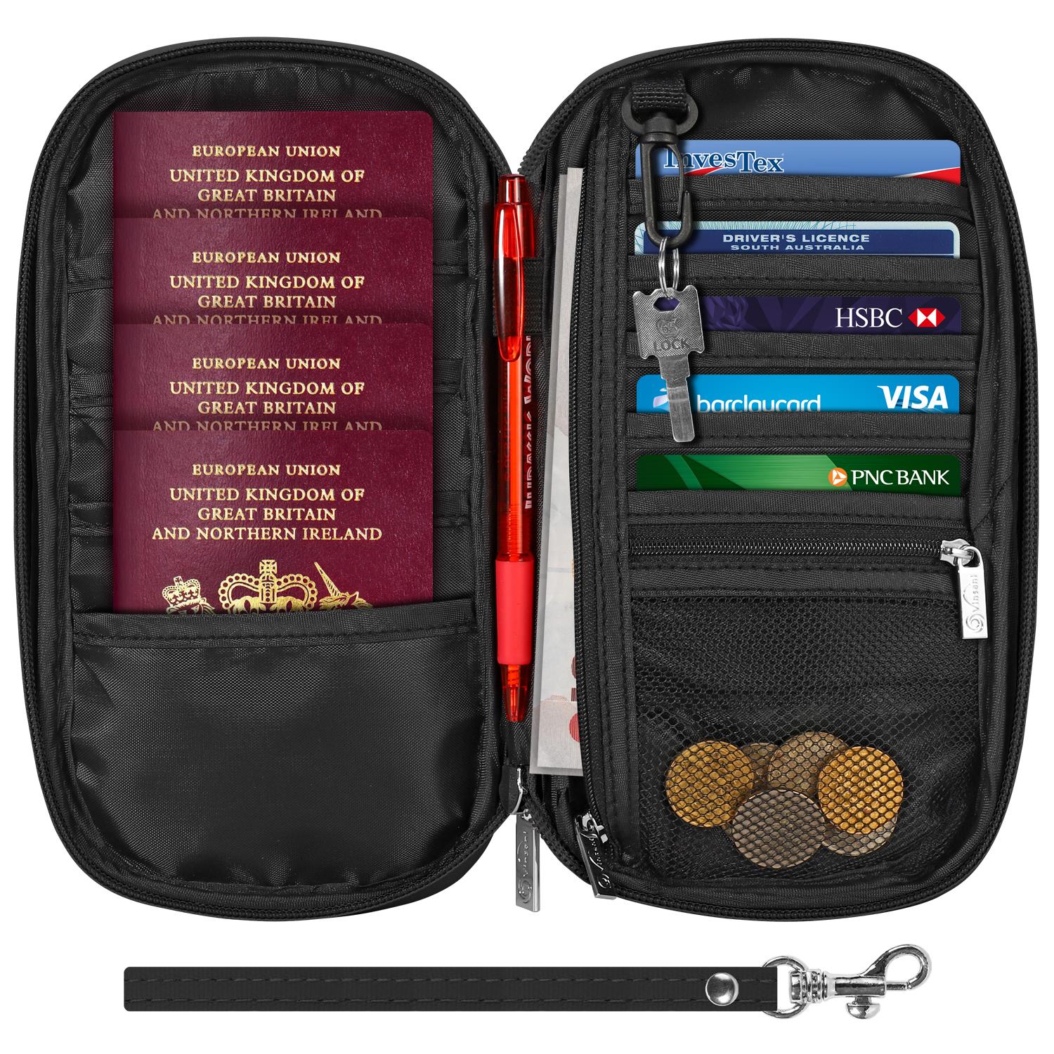Vinsani Deluxe Passport Org Black