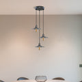 3 Head Round Base Vintage Ceiling Pendant Light Shade Hanging Lamp Light
