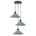 Industrial 3 Head Cluster Ceiling Pendant Light with Adjustable Cord E27 Base