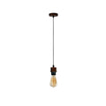 Industrial Rustic Red Pendant Light Fitting, Lampshade Addable E27 Lamp Holder UK