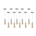10 Pack Industrial Pendant Light Fitting, lampshade addable E27 Lamp Holder