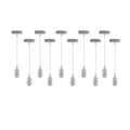 10 Pack Industrial Pendant Light Fitting, lampshade addable E27 Lamp Holder