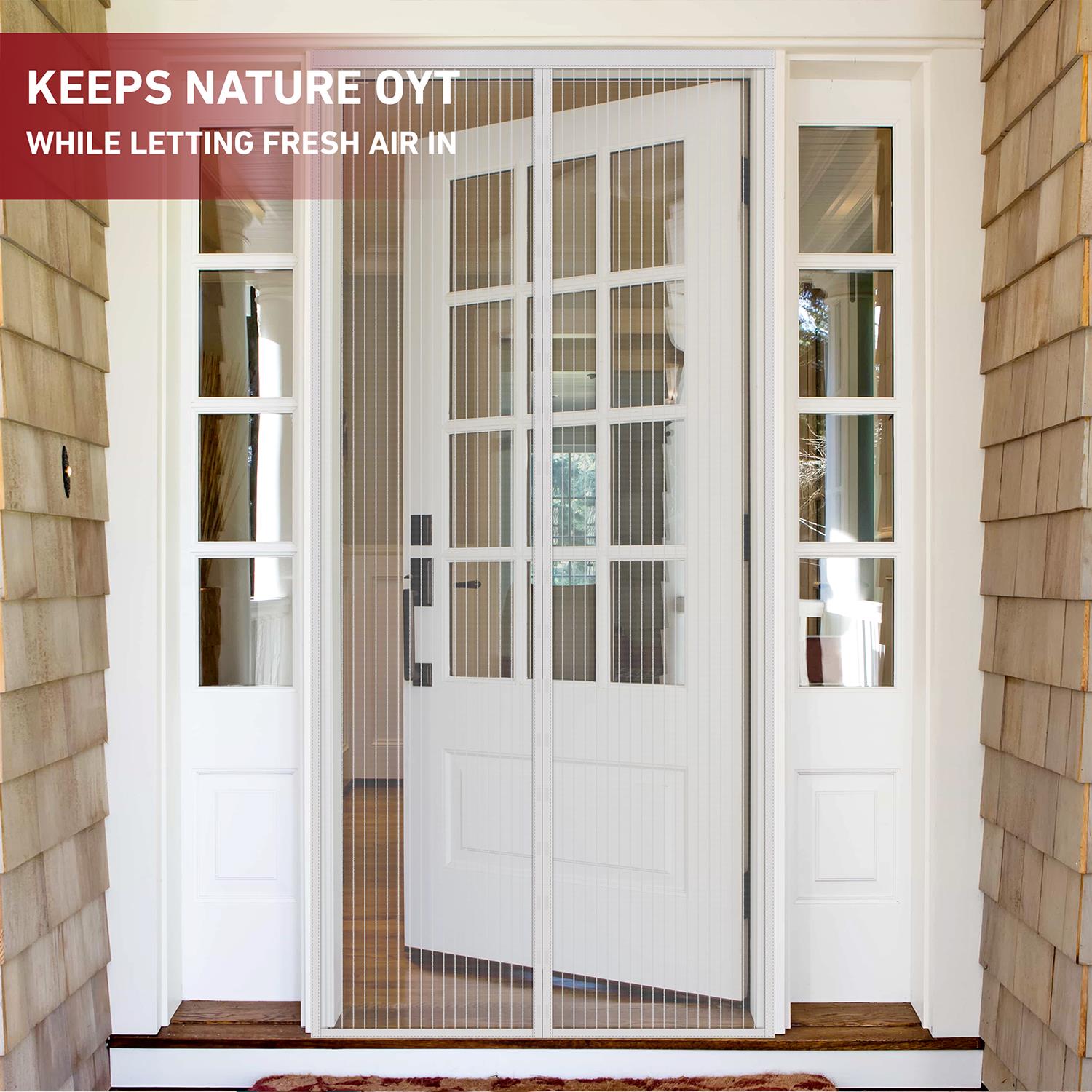 Vinsani Magnetic Screen Door White
