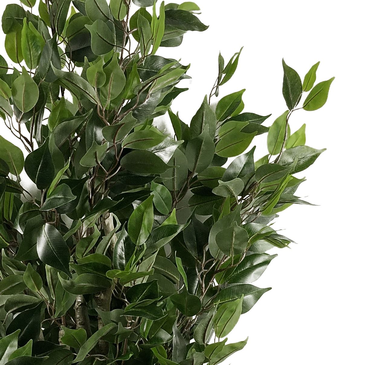 110cm Artificial Evergreen Ficus Tree Copper Planter