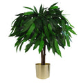 80cm Large Artificial Mango Tree Plant with Metal Planter