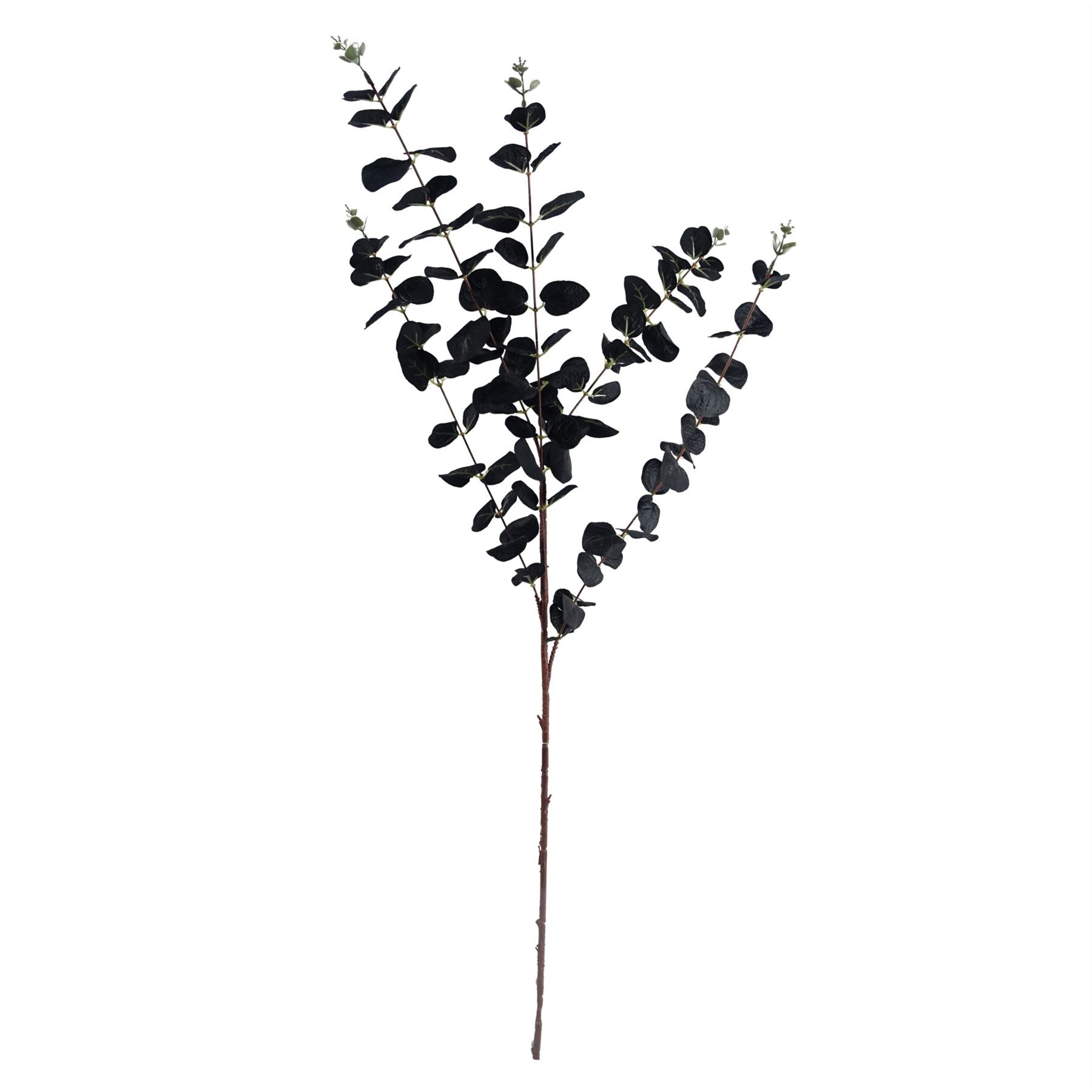 80cm Artificial Purple Sunflower and Gold Leaf Display Glass Vase