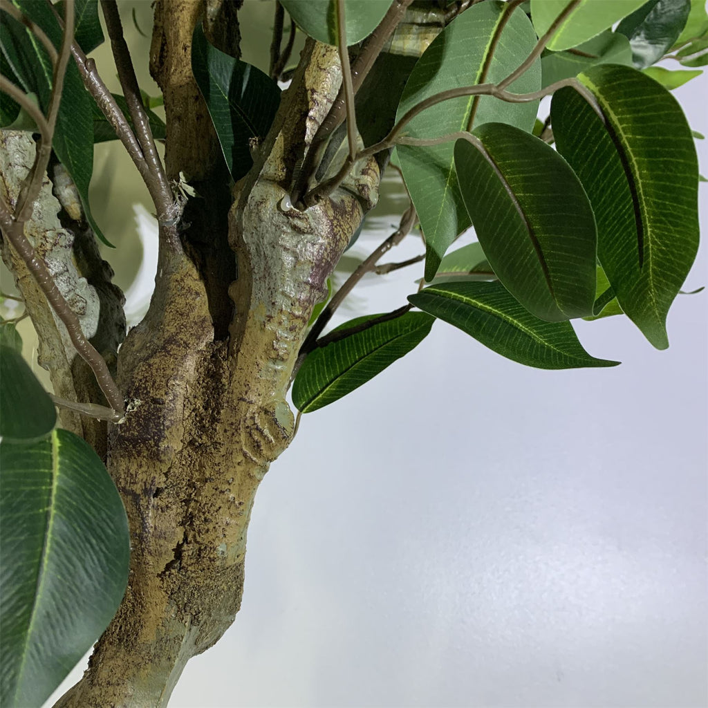 100cm Premium Artificial Ficus Twist Tree Copper Curve Planter